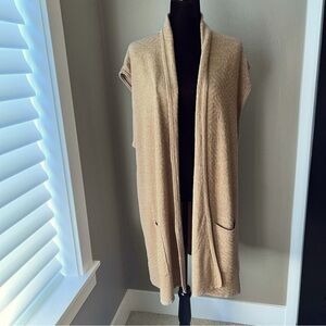 Willi Smith women’s size 3X long sleeveless open front cardigan sweater